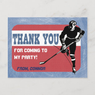 Hockey-Party Danke, Postcard Postkarte