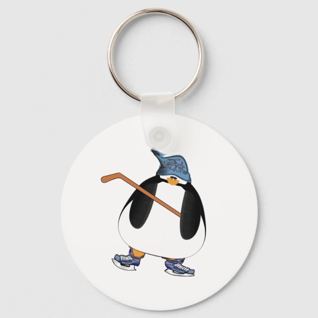 Hockey Penguin Schlüsselanhänger (Vorderseite)