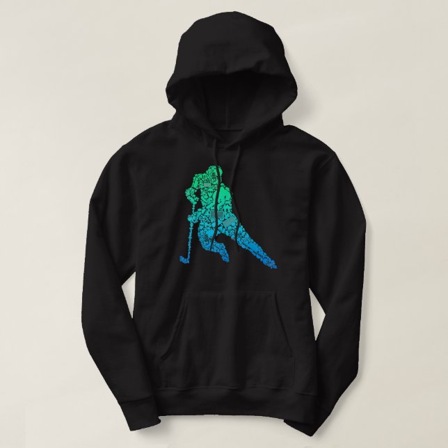 Hockey Player Eishockey Jugend Männer Kinder Junge Hoodie (Design vorne)