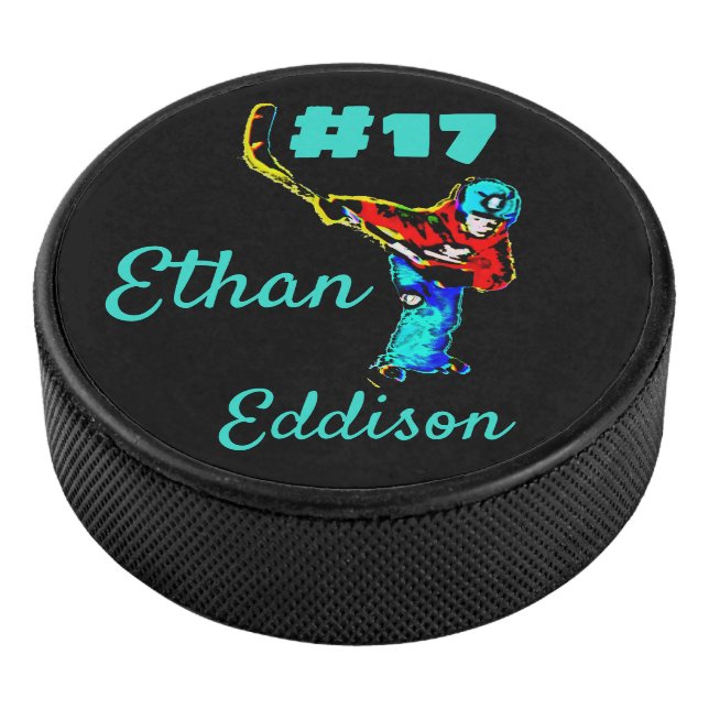 Hockey Player Eishockey Puck (3/4)
