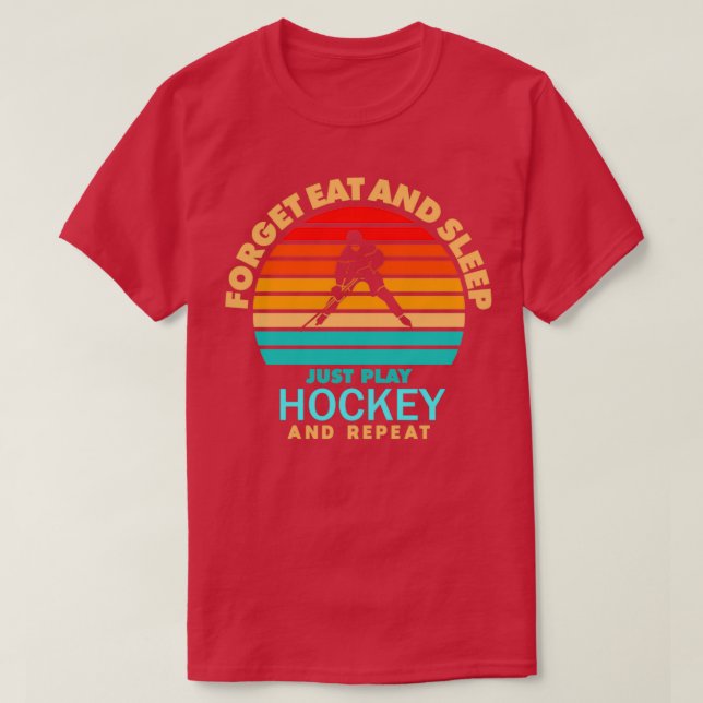 Hockey Player Eishockey Team Golie Indoor Sports T-Shirt (Design vorne)