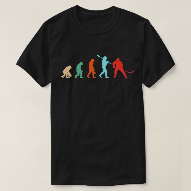 Hockey Player-Evolution T-Shirt (Design vorne)
