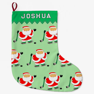 Hockey Player Großer Weihnachtsstrumpf