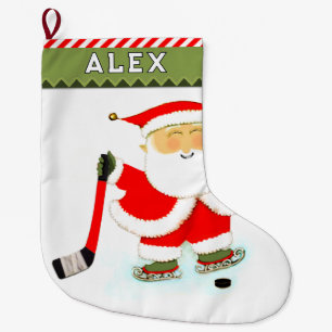 Hockey Player Großer Weihnachtsstrumpf