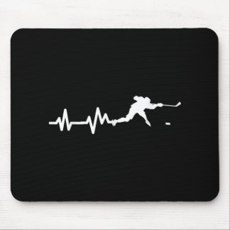 Hockey Player Heartbeat Eishockey Mousepad