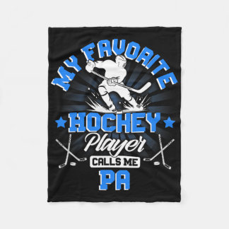 Hockey Player Ice My Favorite Hockey Player Calls  Fleecedecke