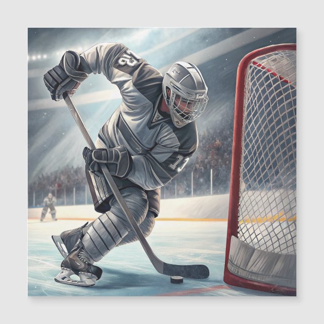 Hockey Player Magnetkarte (Vorderseite)