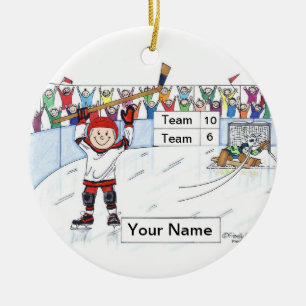 Hockey Player - Männlich Keramikornament