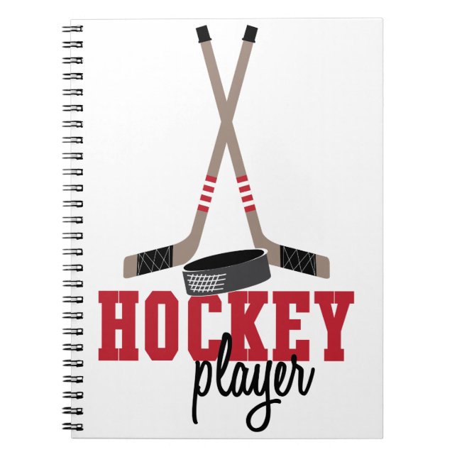Hockey Player Notizblock (Vorderseite)