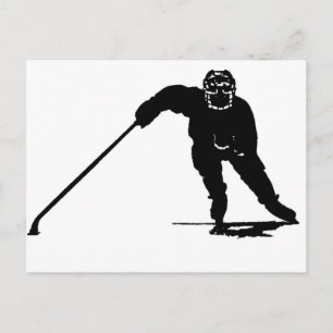 Hockey Player Postkarte
