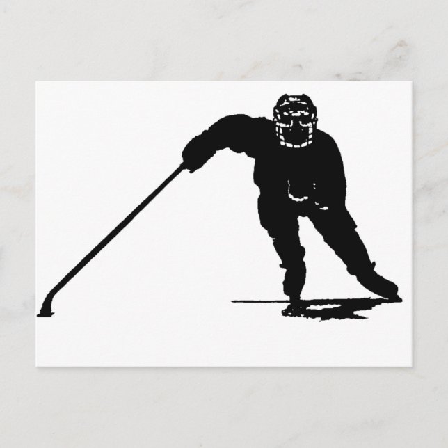 Hockey Player Postkarte (Vorderseite)