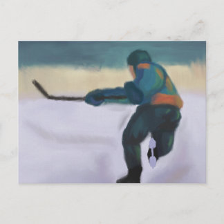 Hockey Player Postkarte