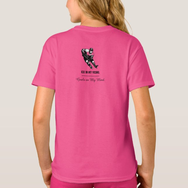 Hockey Player Shirt - Bold & Dynamic Ice Hockey (Rückseite)