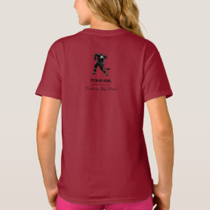 Hockey Player Shirt - Bold & Dynamic Ice Hockey