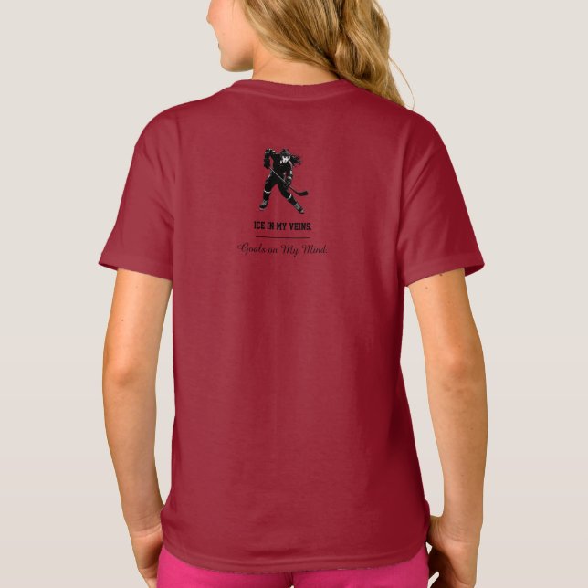 Hockey Player Shirt - Bold & Dynamic Ice Hockey (Rückseite)