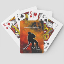 Hockey Player Silhouette bunt Personalize