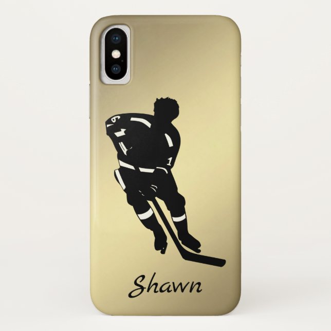 Hockey Player Sport Design Case-Mate iPhone Hülle (Rückseite)