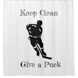 Hockey Player Sport Design Duschvorhang