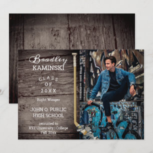 Hockey Player Sports Abschluss Foto Ankündigung