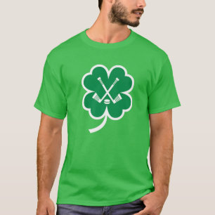 Hockey Player St. Patricks Day Kleeblatt Irish Ho T-Shirt