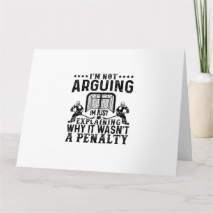 Hockey Player streiten Geschenk Funny Hockey Karte
