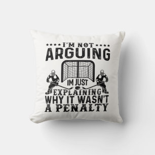 Hockey Player streiten Geschenk Funny Hockey Kissen