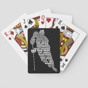 Hockey Player Text Art Playing Cards Spielkarten