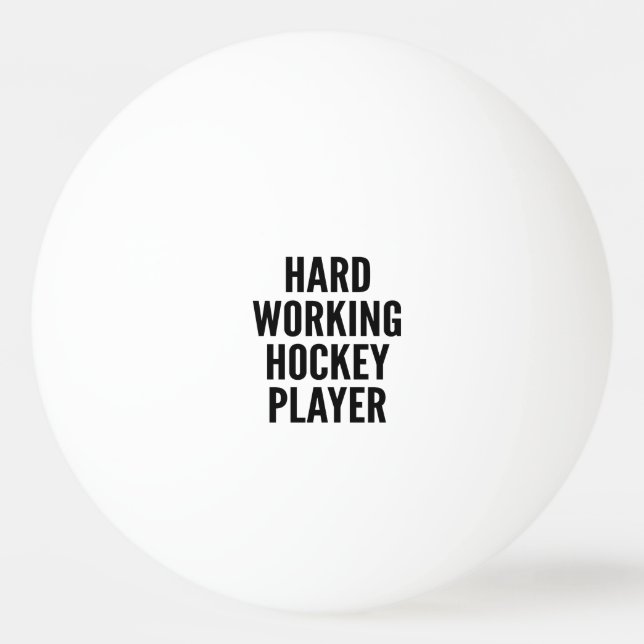 Hockey Player Tischtennisball (Vorderseite)