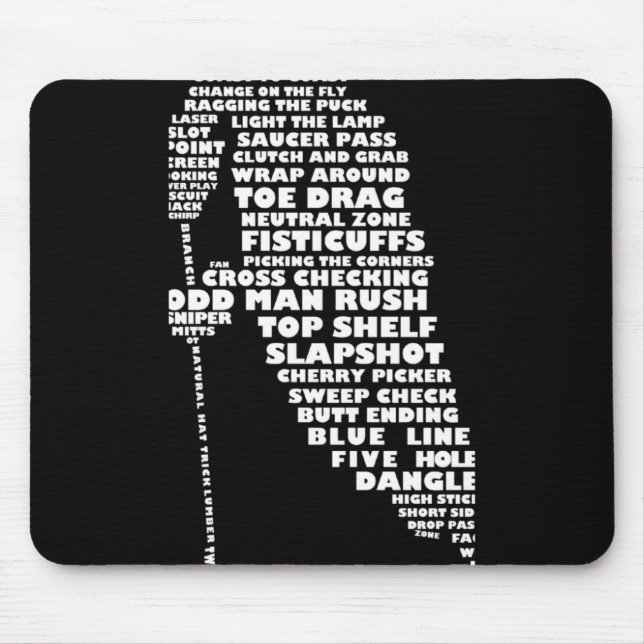 Hockey Player Tygraphy Childrens T Shirt  Mousepad (Vorne)