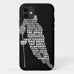 Hockey Player Typografie Design iPhone 5 Fall Case-Mate iPhone Hülle