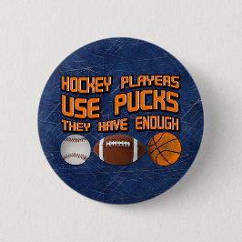 Hockey Players - Puffer-Taste Button