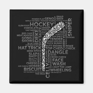 Hockey Players und Slang Magnet