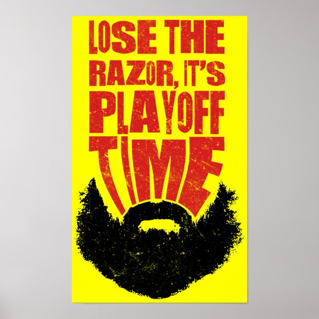 Hockey Playoff Beard Poster (Vorne)