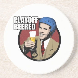 Hockey Playoff Beered Sandstein Untersetzer