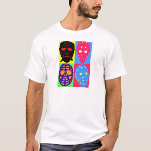 Hockey Pop Art Torwarthüten T-Shirt