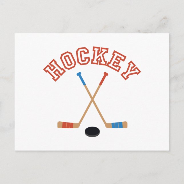 Hockey Postkarte (Vorderseite)