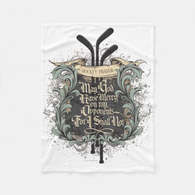 Hockey Prayer Fleecedecke (Vorderseite)