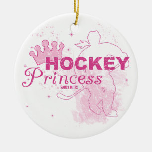 Hockey-Prinzessin Keramikornament