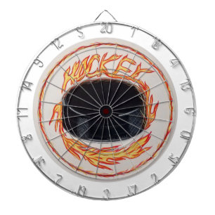 Hockey Puck Fiery Slap Shot Dartscheibe