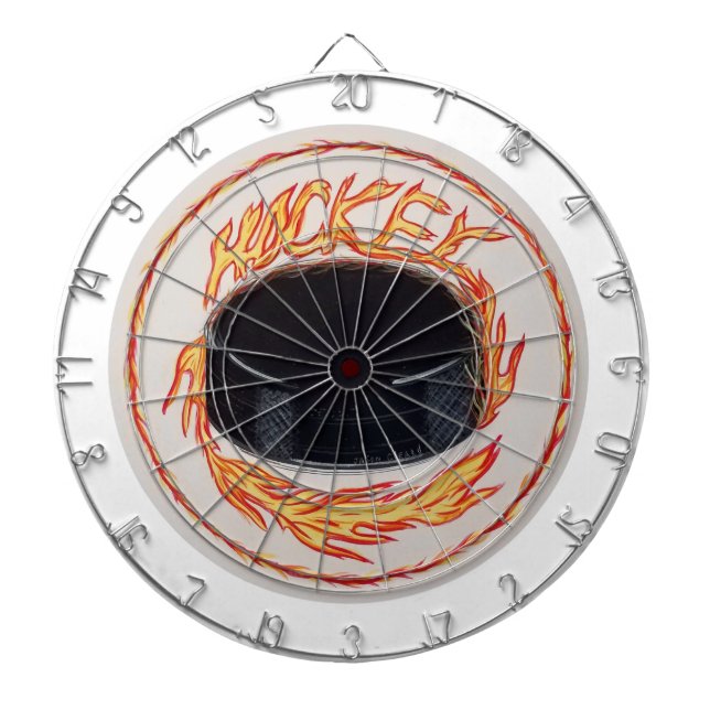 Hockey Puck Fiery Slap Shot Dartscheibe (vorne)