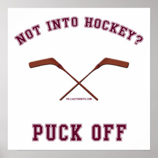 Hockey Puck Off Poster