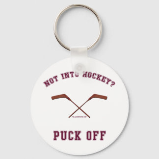 Hockey Puck Off Schlüsselanhänger