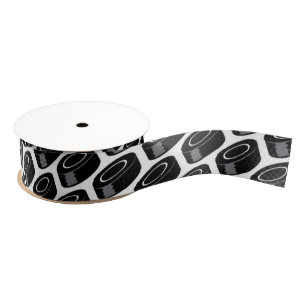 Hockey Puck Pattern Spaß Sport Ripsband