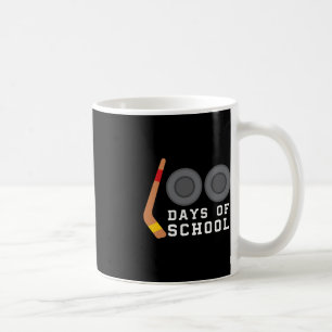 Hockey Puck Stick 100 Tage Schullehrer Junge Kaffeetasse