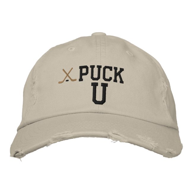 Hockey Puck U bestickter Hut (Vorderseite)