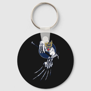 Hockey Puma Löwe Katze Eis Bestie Torwart Logo Män Schlüsselanhänger