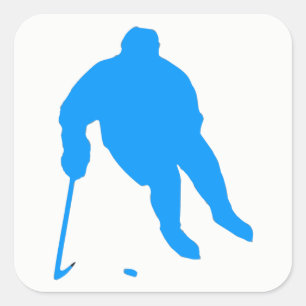 Hockey Quadratischer Aufkleber
