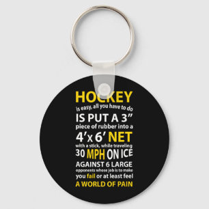 Hockey Quote Hockey ist ein einfaches Geschenk für Schlüsselanhänger