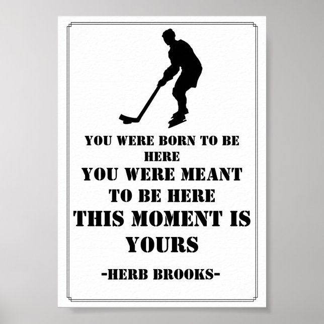 Hockey Quote Poster (Vorne)