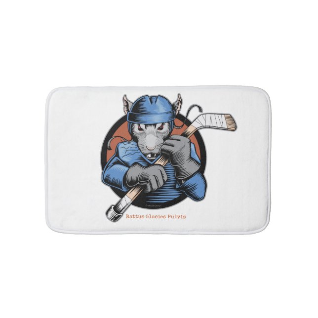 Hockey Rat Bathroom Mat Badematte (Vorderseite)